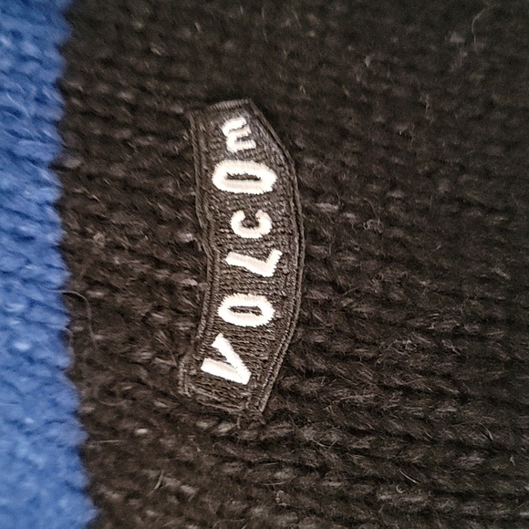 VOLCOM Alpaca Blend Striped Sweater Crew Neck Oversized Style size M - Picture 3 of 9